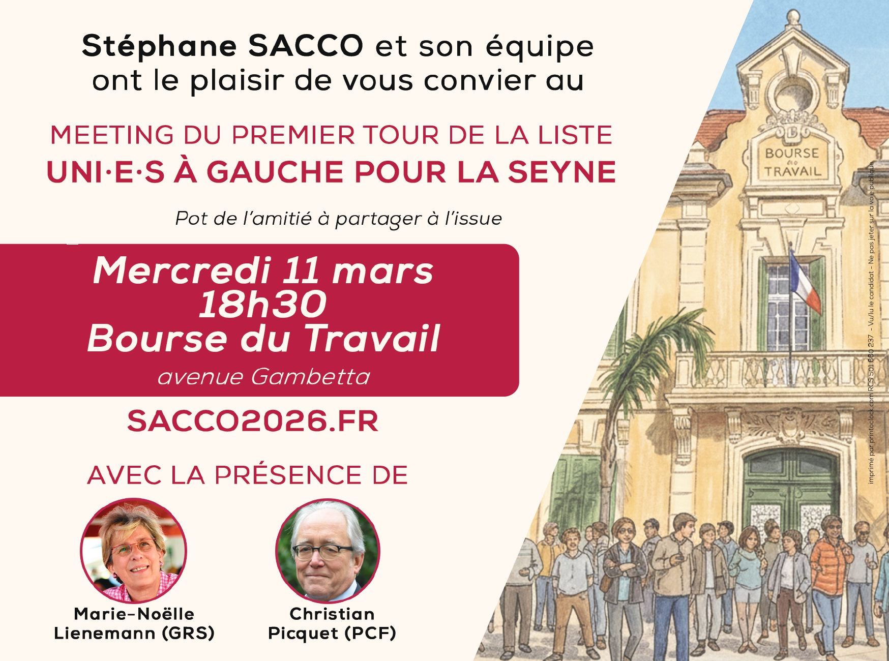 Meeting du premier tour - 11 mars 2026